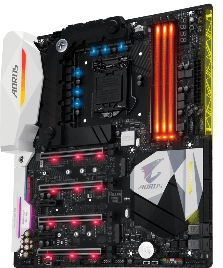 Ga Z270x Gaming 9 - Aorus Z270x Gaming 9 (1000x920), Png Download