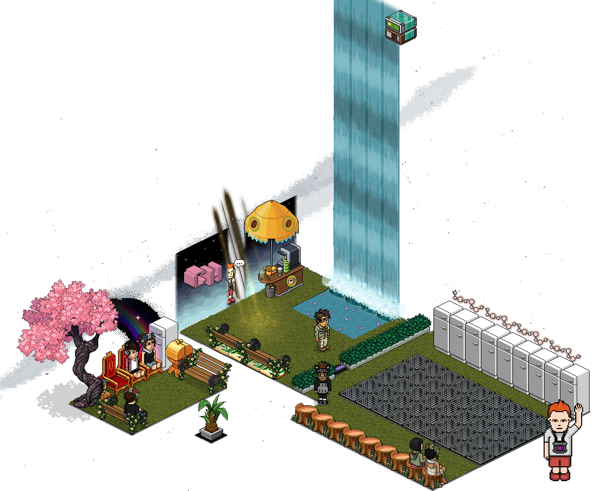 Habbo Snapshot On Twitter - Skyscraper (1201x996), Png Download