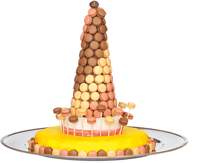 Folie De Macarons - Wedding Cake (800x533), Png Download