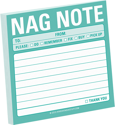 Knock Knock Sticky Note - Simple Stickies - Nag Note (800x547), Png Download