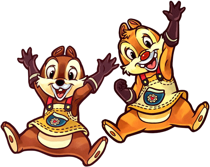Kingdom Hearts Clipart Keyhole Clipart - Chip And Dale Kh (702x560), Png Download