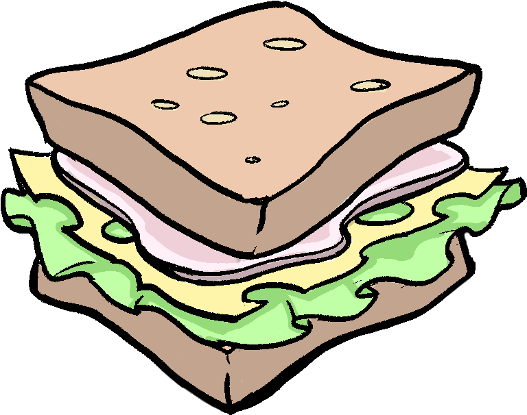 Sandwich - Fast Food (945x773), Png Download