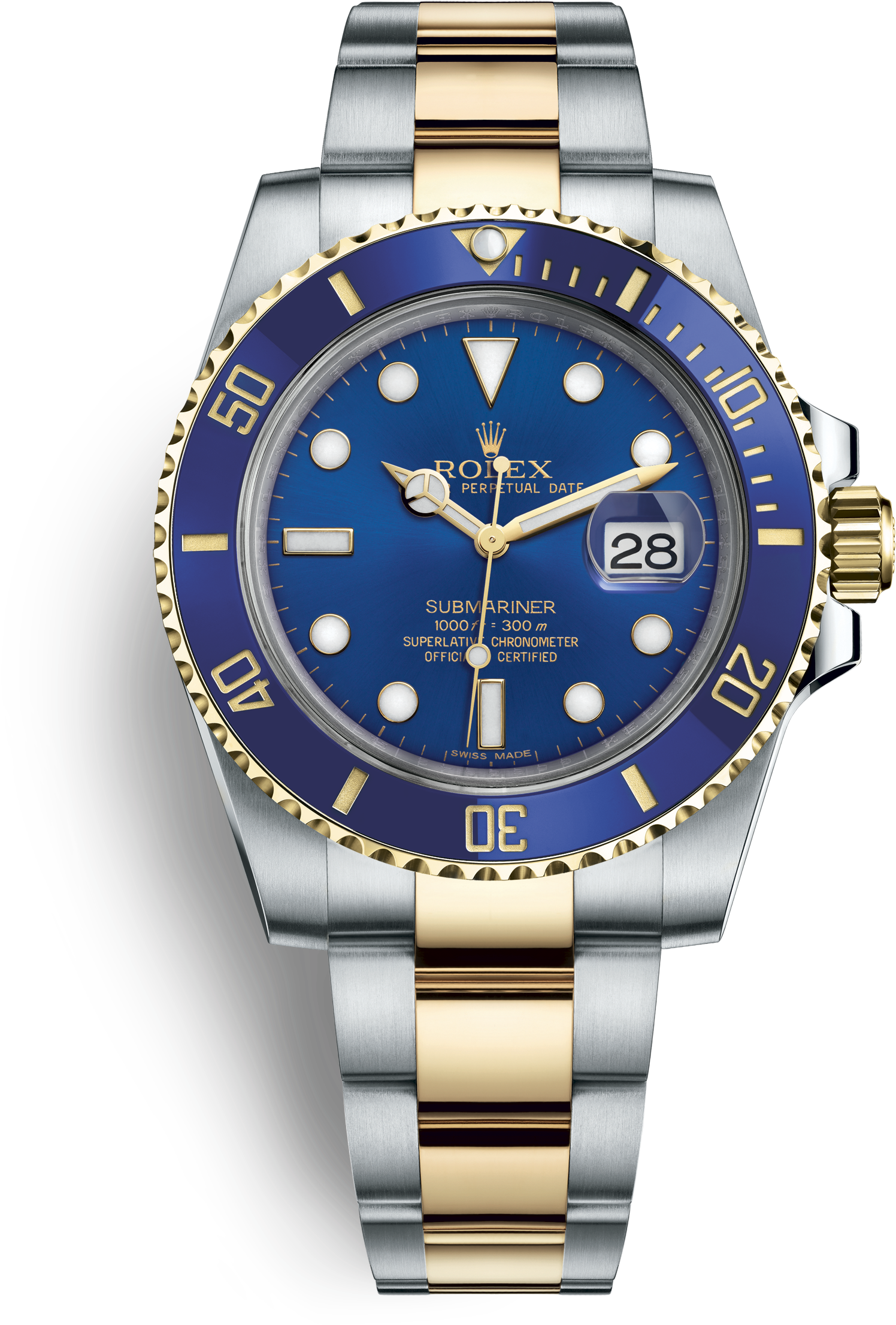 Submariner Date - Longines Gold Watch Men (3000x3000), Png Download