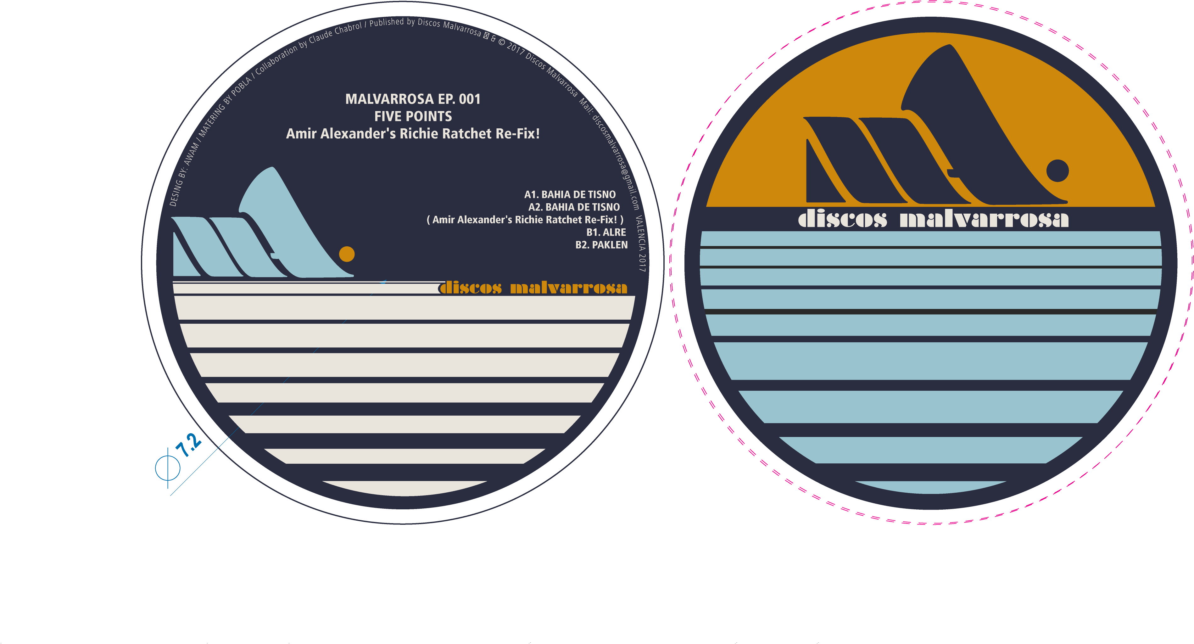 El Nuevo Sello De Discos Malvarrosa Llega A La Escena - Discos Malvarrosa (3880x2046), Png Download