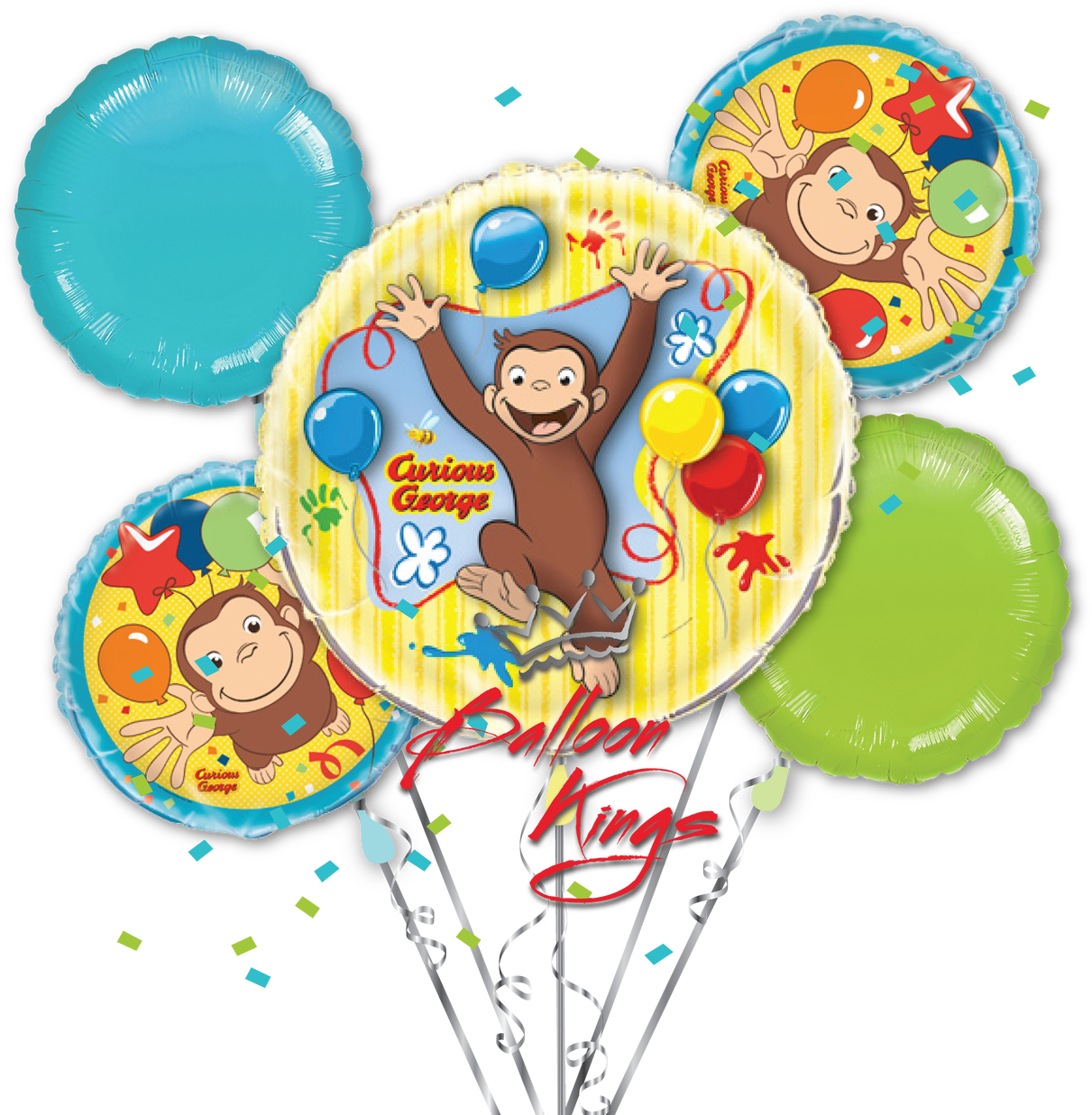 Curious George Bouquet - Unique Curious George Balloon Kit (1280x1280), Png Download