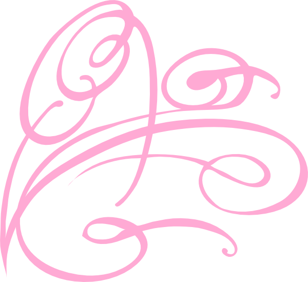 Decoration Clipart Pink Swirl (600x549), Png Download