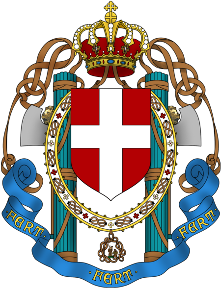 Italian Coat Of Arms Unisex T-shirt (532x599), Png Download