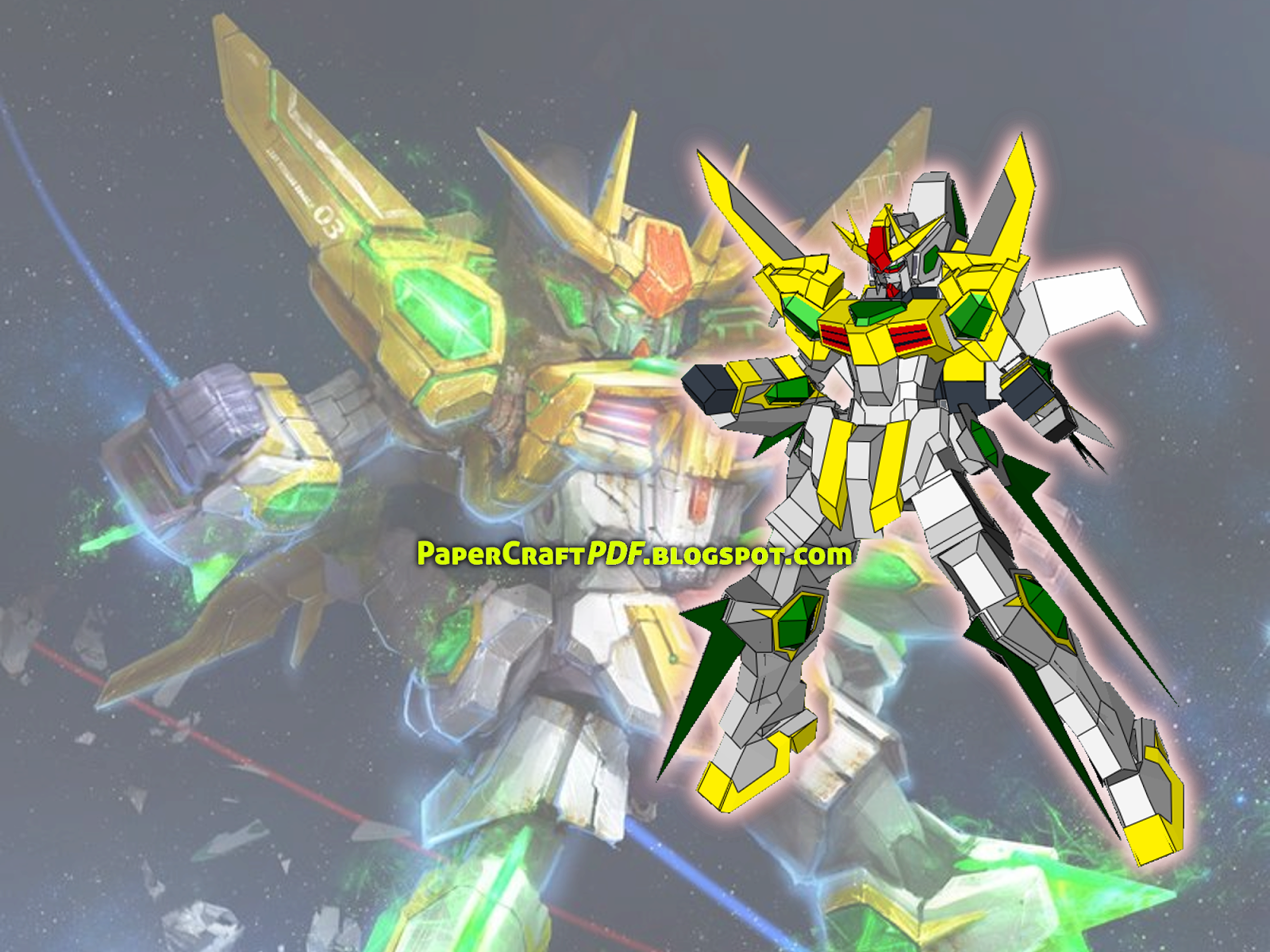 Download Sd-237s Star Winning Gundam Real Mode Papercraft - Gundam (1600x1200), Png Download