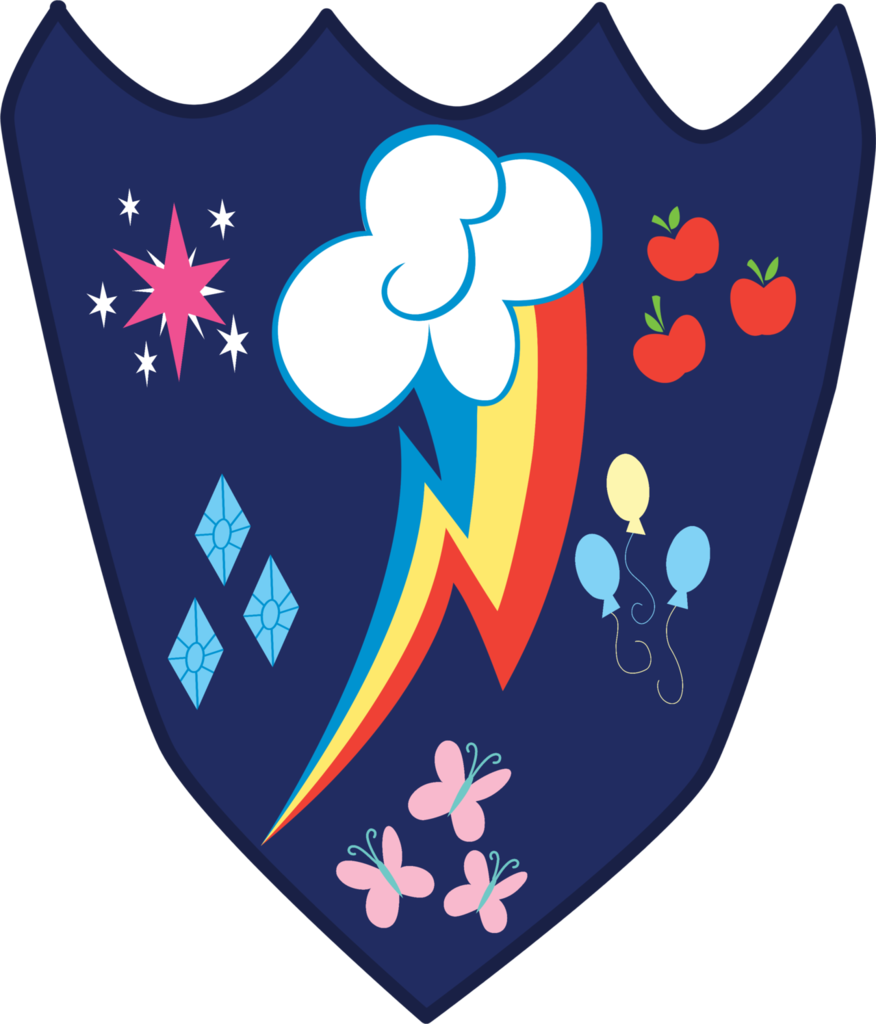 Silveraura, Cutie Mark, Dashite, Emblem, Fallout Equestria, - Rainbow Dash Cutie Mark Medium Icon - My Little Pony (876x1024), Png Download