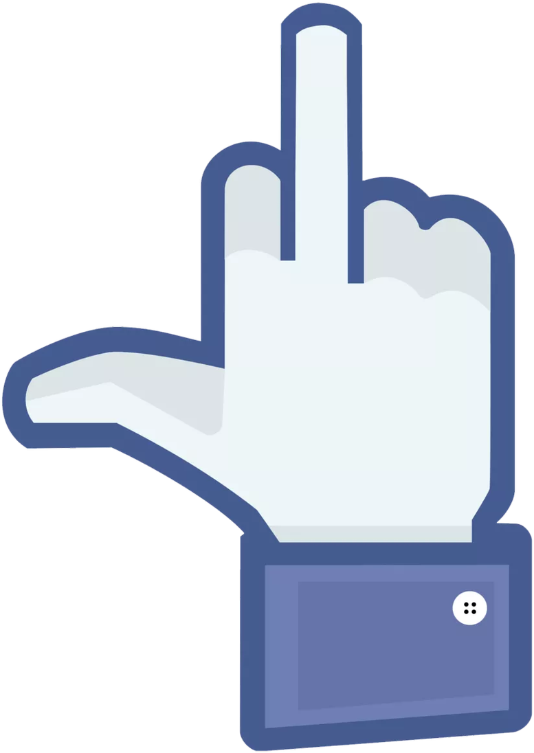 Michael Moran On Twitter - Fuck You Sign Facebook (965x1200), Png Download