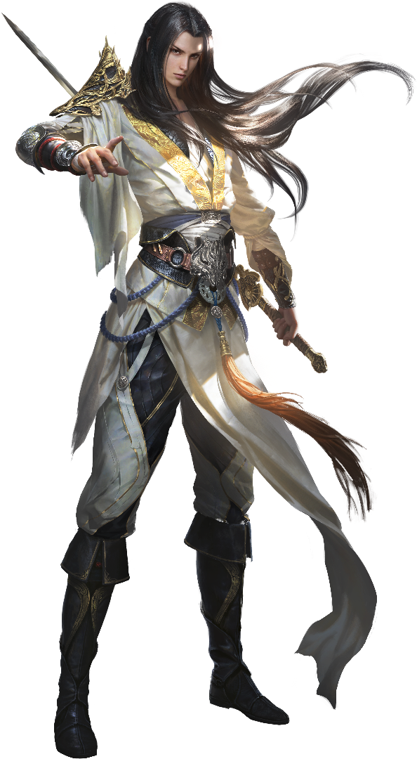 Fantasy Male - Korean Boy Fantasy Art (594x1080), Png Download