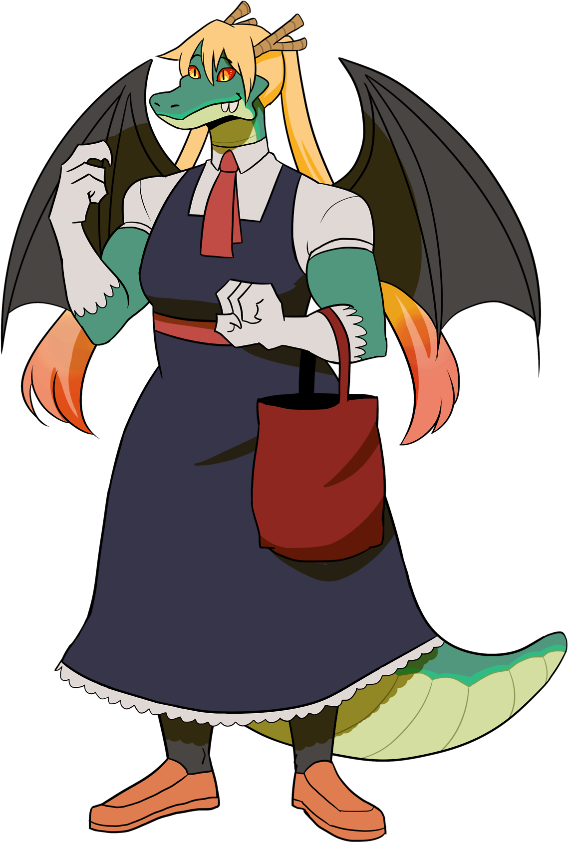 Anthro Tohru - Tohru Anthro (1280x1810), Png Download