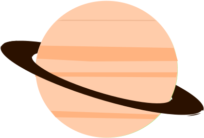 Planeta Saturno - Clip Art (566x800), Png Download