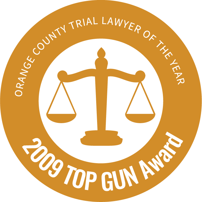 2009 “top Gun” Orange County Trial Lawyer Of - Symbol For Lawyer (672x671), Png Download