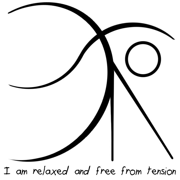 “i Am Relaxed And Free From Tension” Sigil Requested - Sigil To Start Over (750x750), Png Download