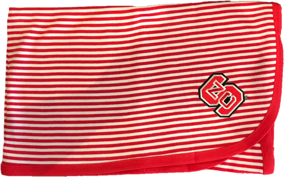 Nc State Wolfpack Red And White Striped Baby Blanket - Sports Jersey (975x975), Png Download
