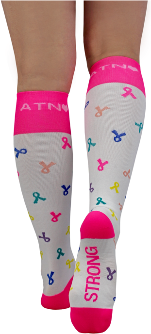 Atn Compression Knee High - Sock (600x720), Png Download