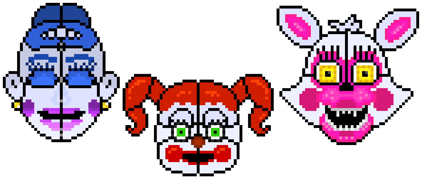 Fnaf Sister Location Baby/ballora/funtime Foxy (1480x640), Png Download