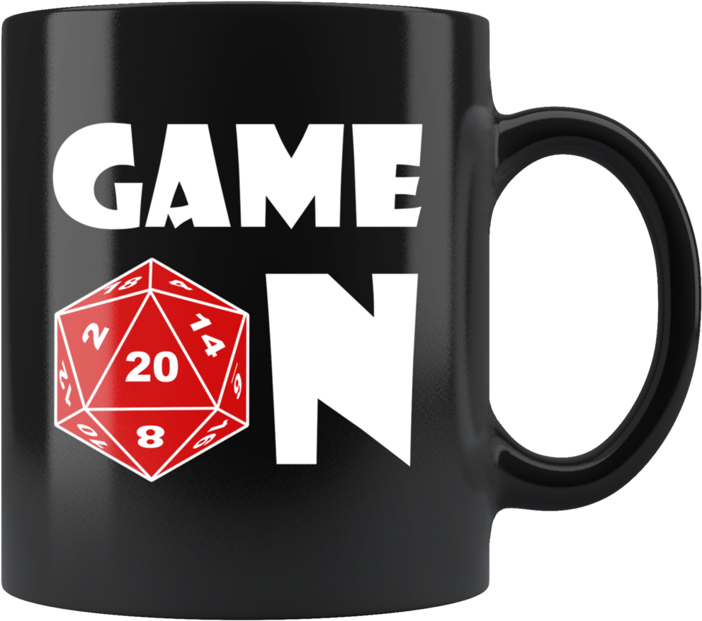 Game On Mug - American English (1024x1024), Png Download