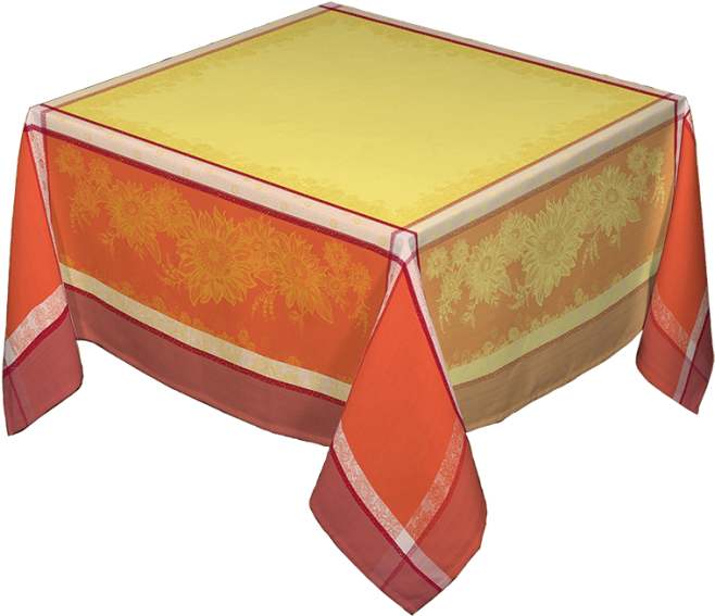 Roussillon Les Tissages Du Soleil Mantel Sandy - Mantel (670x873), Png Download