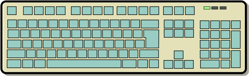 Keyboard Png (900x360), Png Download