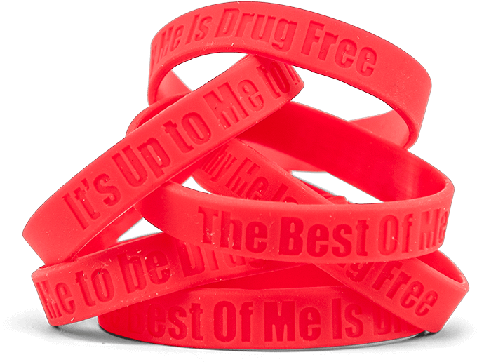 Red Ribbon Week Bracelet - Red Ribbon Bracelet (725x600), Png Download