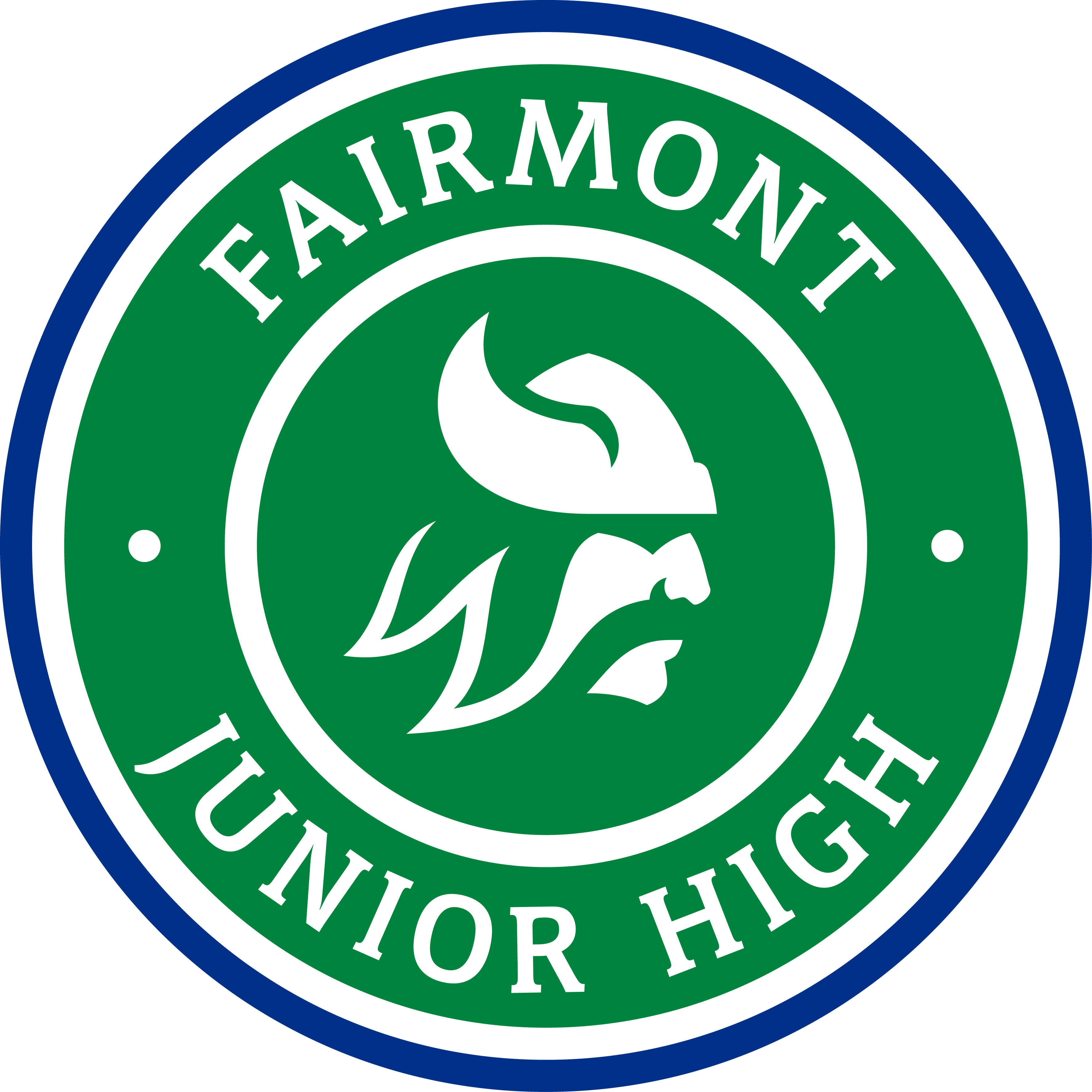 Fairmont Junior High Logo (3542x3542), Png Download