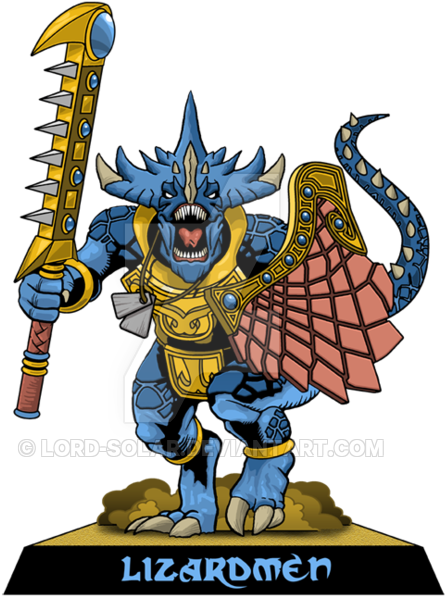 55664335 - Lizardmen Tau (600x600), Png Download