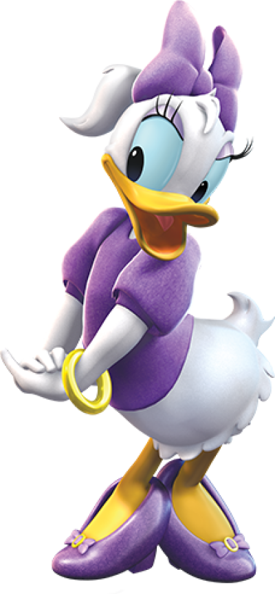 Image Daisy Duck - Mickey Mouse Clubhouse Minnie And Daisy (400x863), Png Download