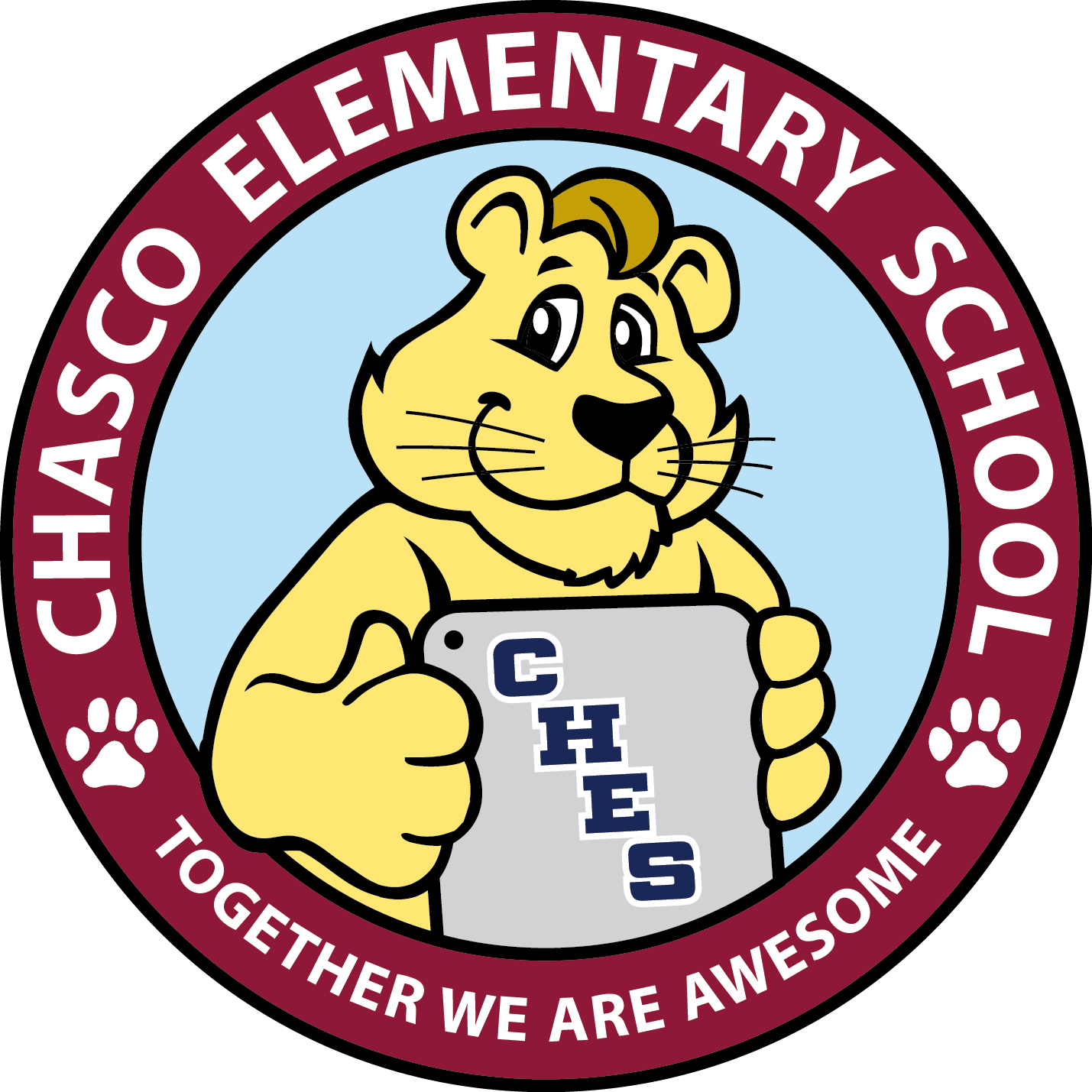 Chasco Elementary - Chasco Elementary School Mascot (1429x1429), Png Download