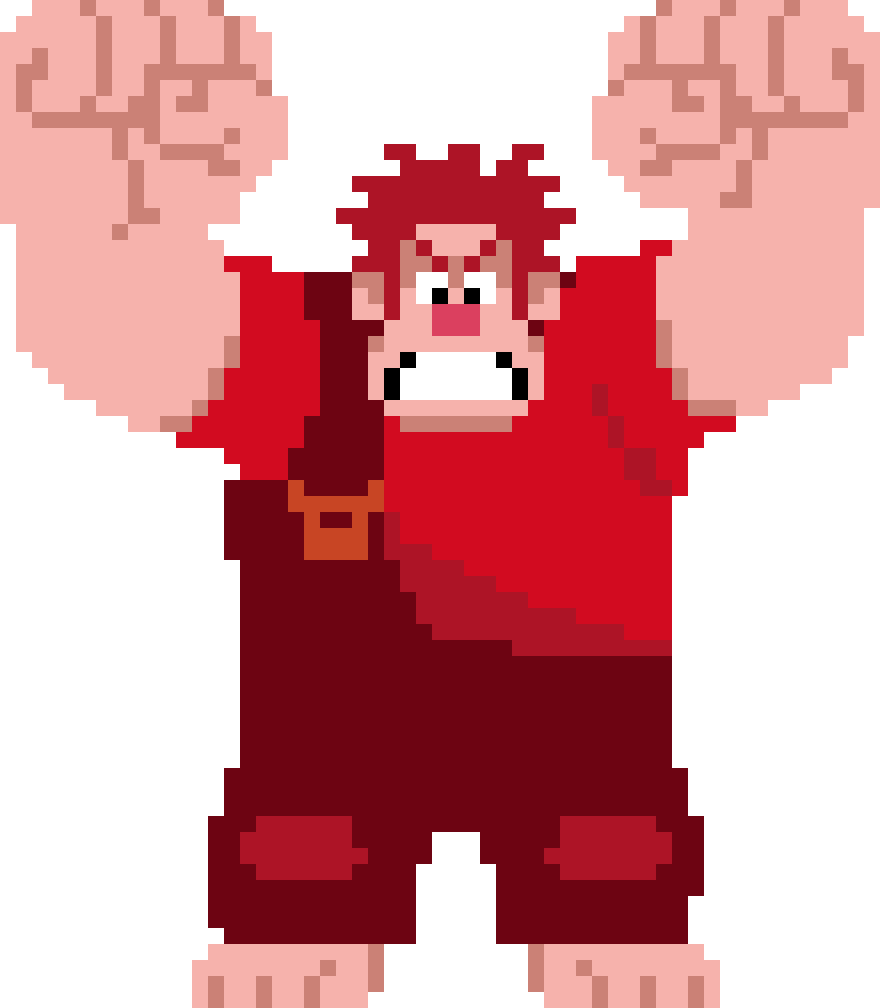 Wreck It Ralph Both Are Pixelated - Wreck It Ralph Emote (880x1008), Png Download