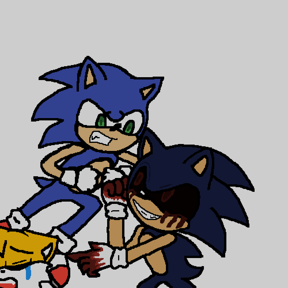 Sonic Vs Sonic (1000x1000), Png Download