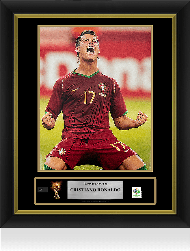 Cristiano Ronaldo Official Fifa World Cup™ Signed And - Cristiano Ronaldo 2006 Portugal (870x890), Png Download