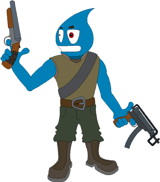 The Final Product, Converted In Photoshop And Colorized - Cartoon (540x611), Png Download