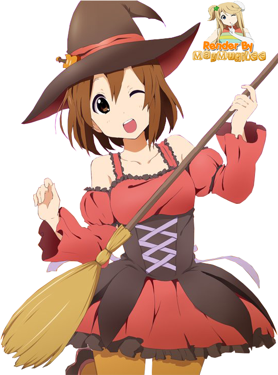 Yui K On Halloween (550x733), Png Download