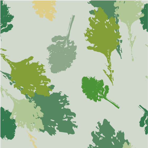 Leaves Pattern Square Coaster - Greeting Card (800x800), Png Download