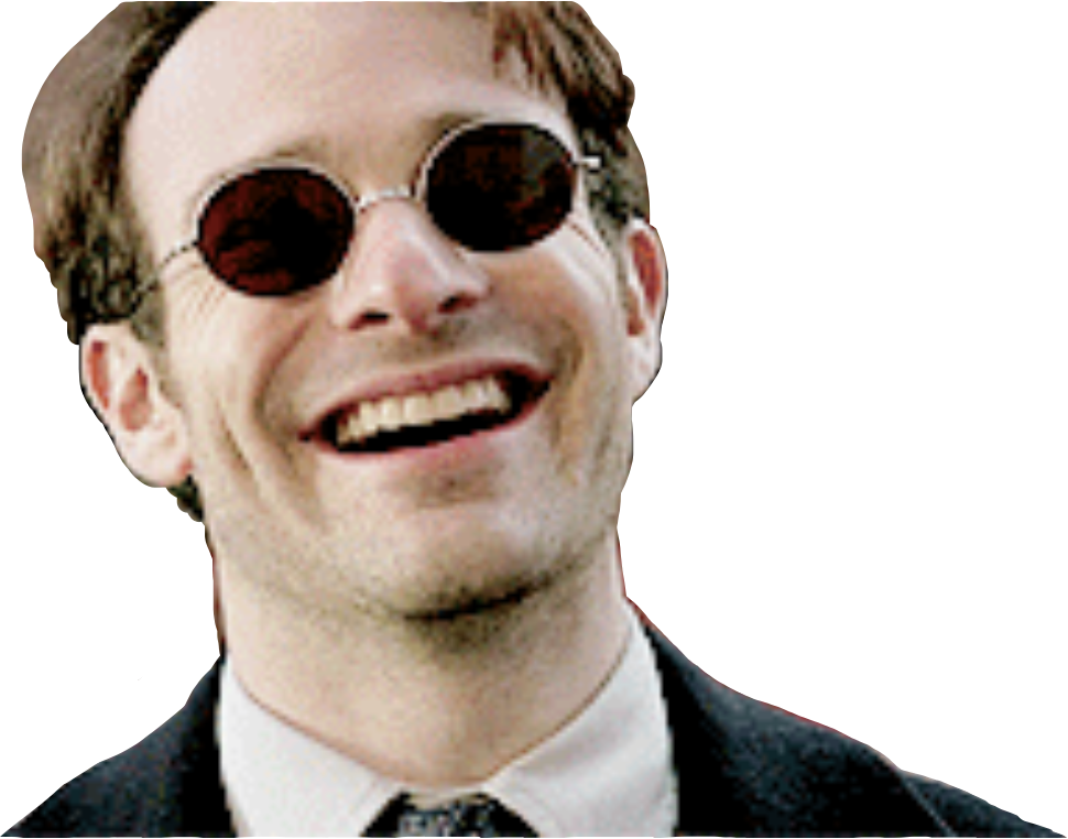 Mattmurdock Smile Daredevil Marvel Freetoedit (970x762), Png Download