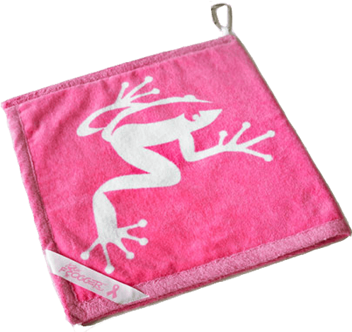 At-pink - Frogger Golf Frogger Amphibian Golf Towel (4 Colors (704x469), Png Download