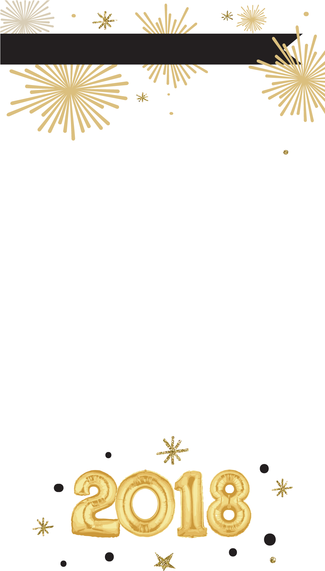 2018 - Gold 2013 Mylar Balloon Set (1080x1920), Png Download
