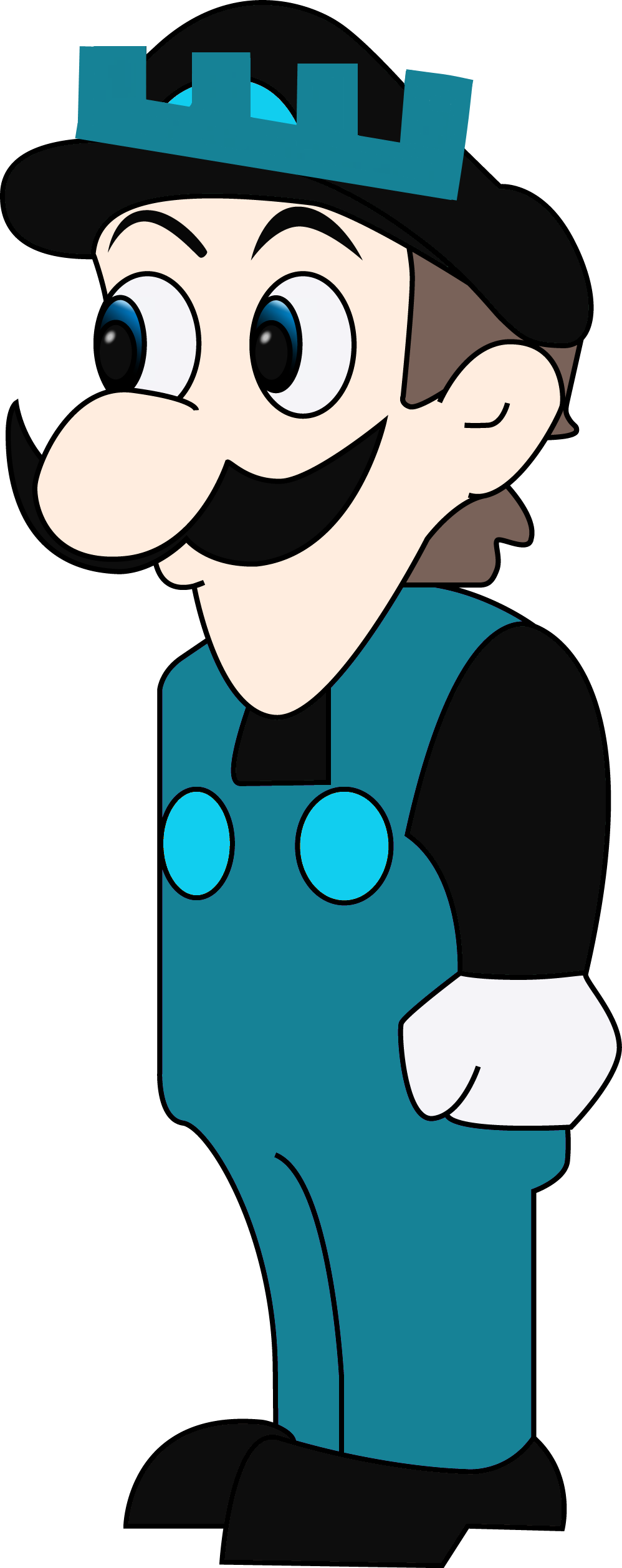 Giga Deegee - Weegee Luigi (998x2517), Png Download