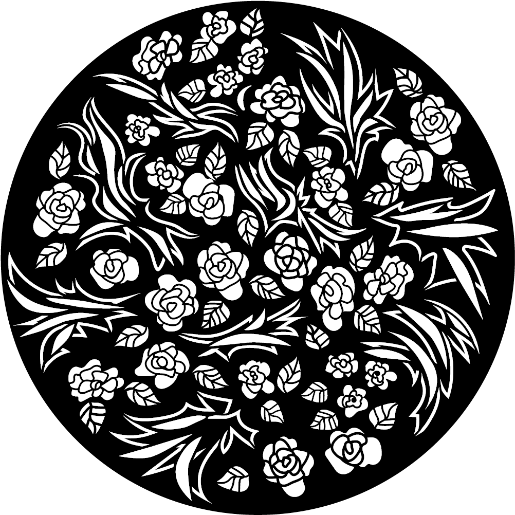 Apollo Design Me-9096 Rose Garden Steel Pattern - Wölfe Odins (1200x1200), Png Download