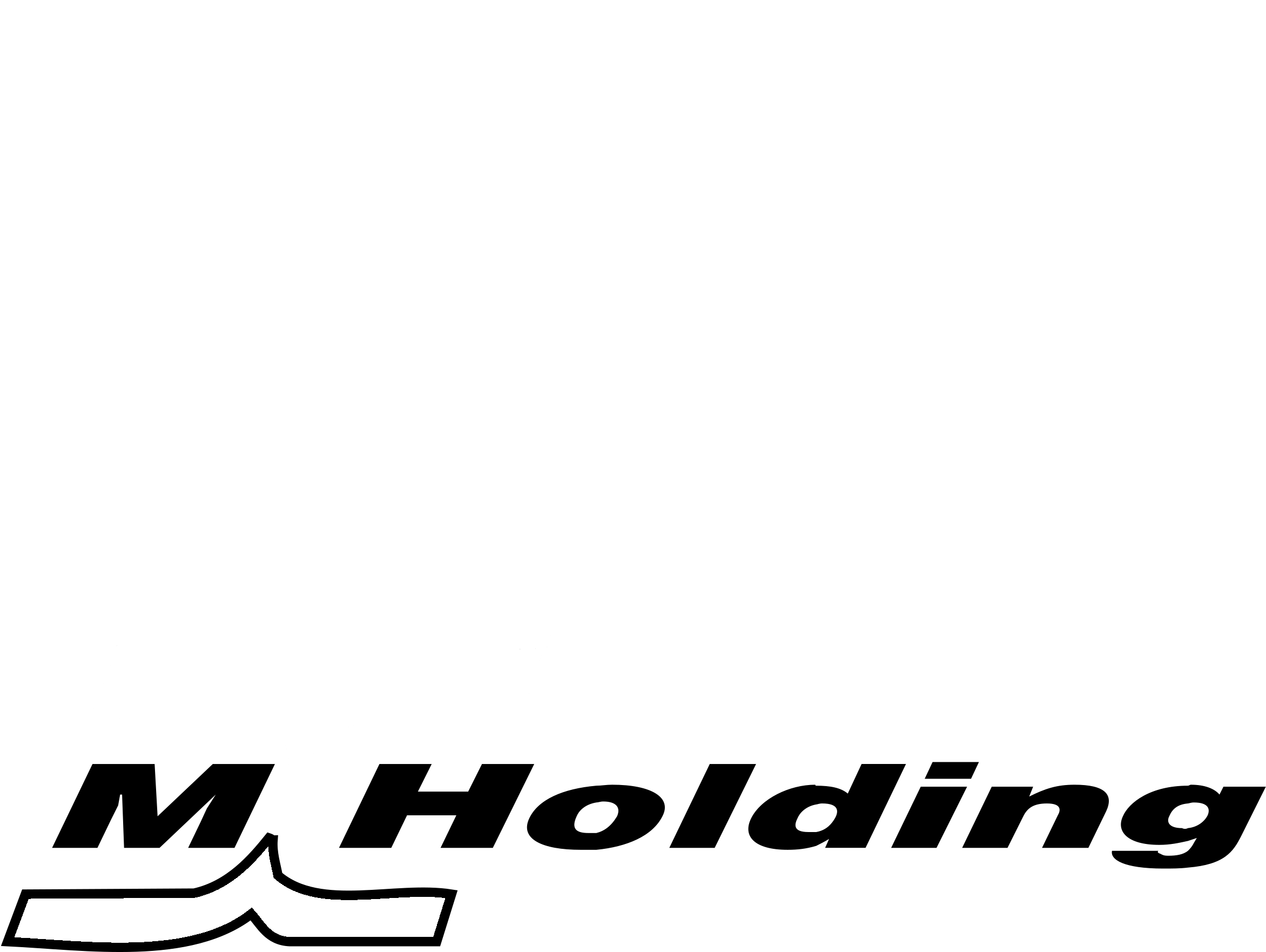 M Holding Logo Black And White - Graphics (2400x2400), Png Download