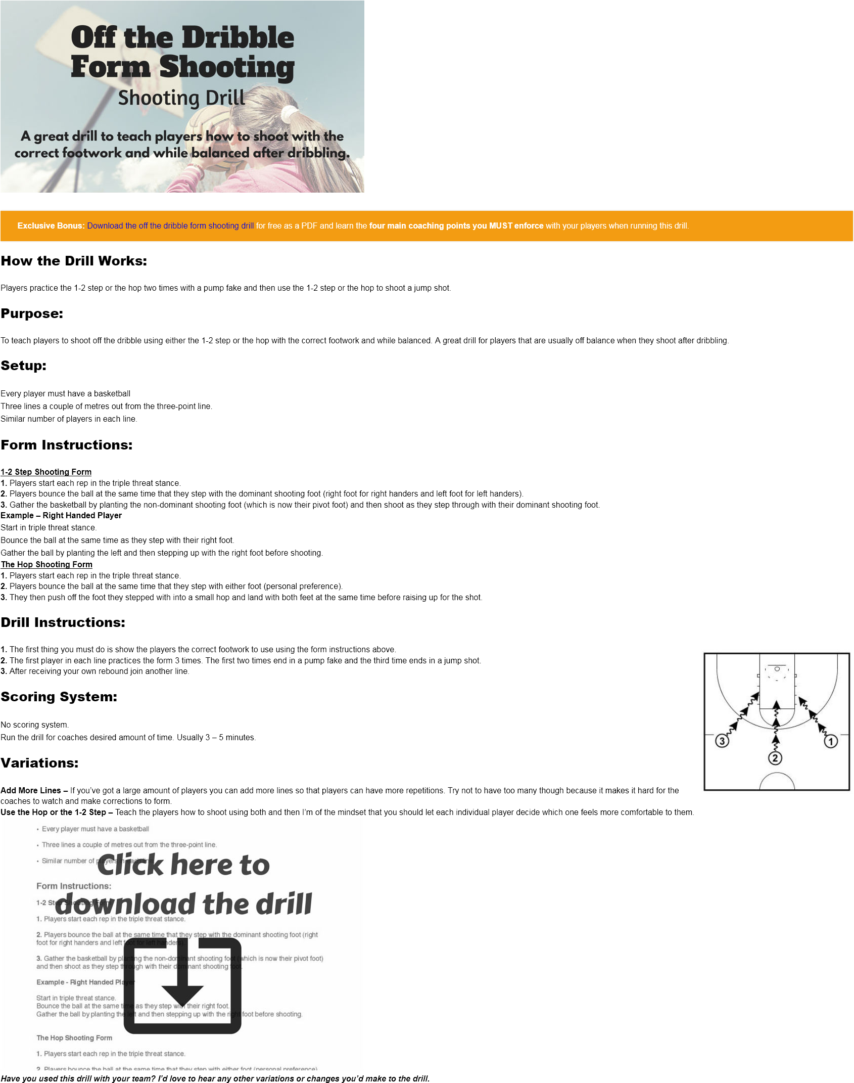 5 Off The Dribble Form Shooting (1689x2227), Png Download