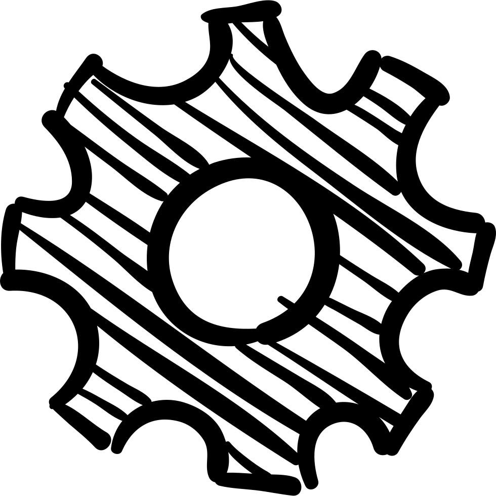 Png File Svg - Gear Sketch Png (980x980), Png Download