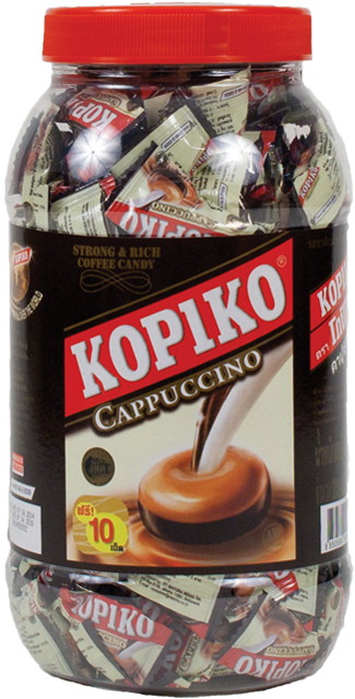 Kopiko Cappucinno Candy - Kopiko Coffee Candies Jar 600g (640x640), Png Download