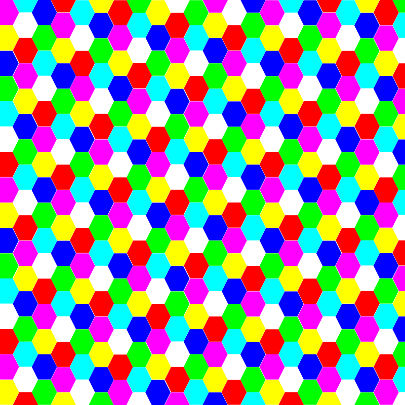 Free Hexagon Colorful - Three Way Chess (800x800), Png Download