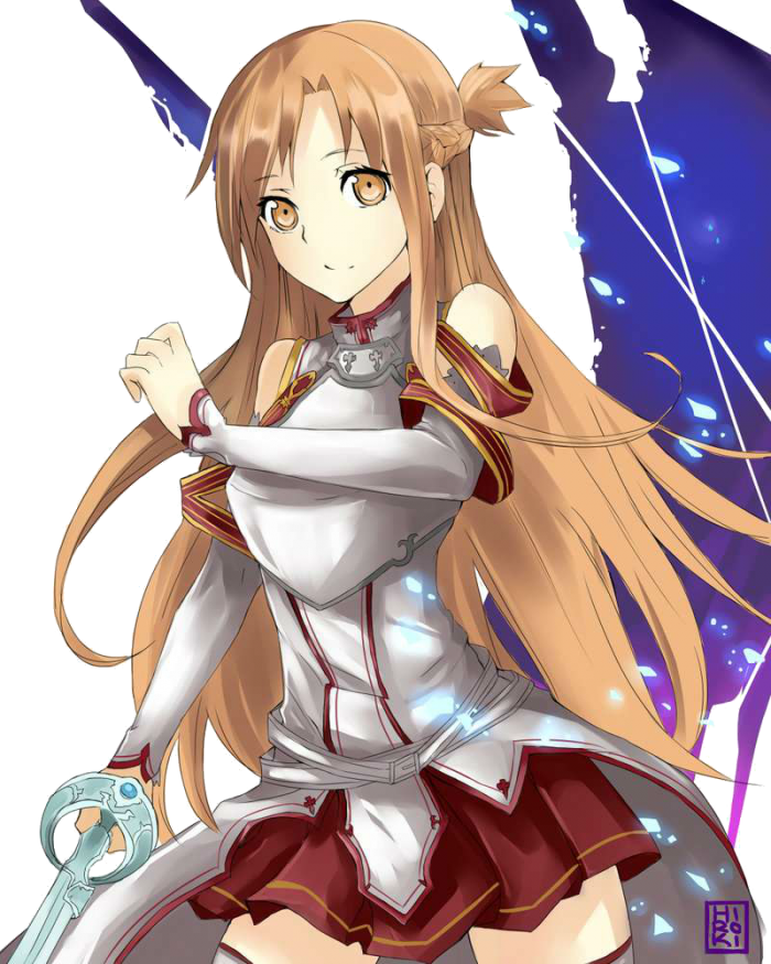 Асуна Кирито Мастера Меча Онлайн Персонажи (700x875), Png Download