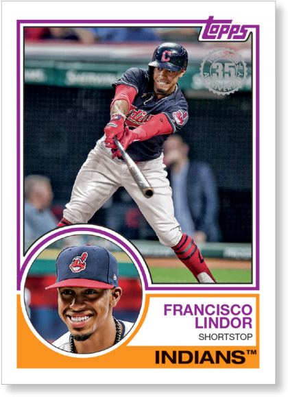2018 Topps Series 1 Baseball Francisco Lindor 1983 - Kurt Suzuki Autographed Baseball Card (minnesota Twins) (700x700), Png Download