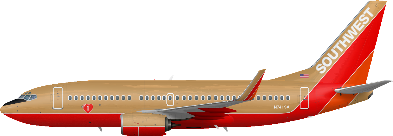 Direct Link To This Image File - Boeing 737 Next Generation (2100x788), Png Download