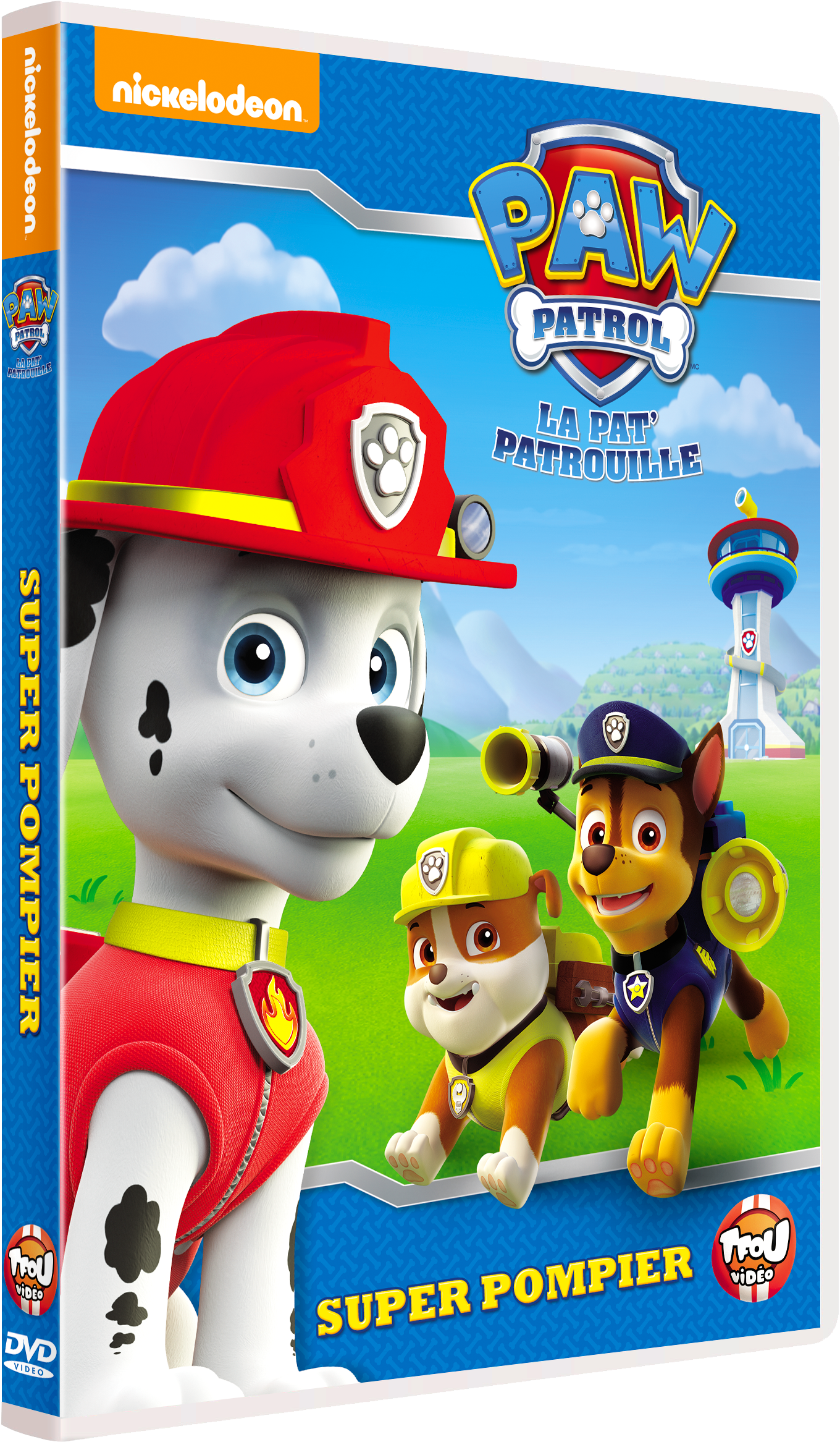 Paw Patrol La Pat' Patrouille Super Pompier Dvd (1467x2429), Png Download
